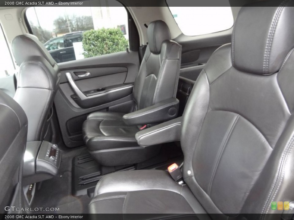 Ebony Interior Rear Seat for the 2008 GMC Acadia SLT AWD #77585337
