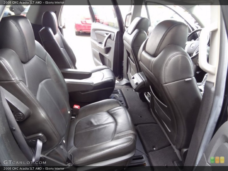 Ebony Interior Rear Seat for the 2008 GMC Acadia SLT AWD #77585447