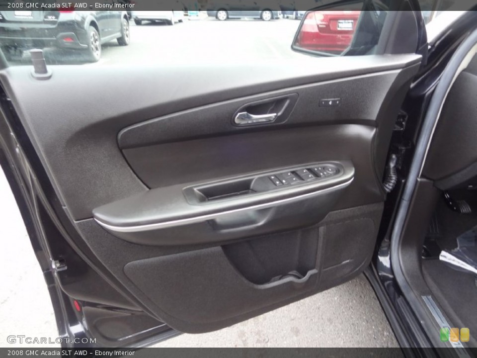 Ebony Interior Door Panel for the 2008 GMC Acadia SLT AWD #77585559