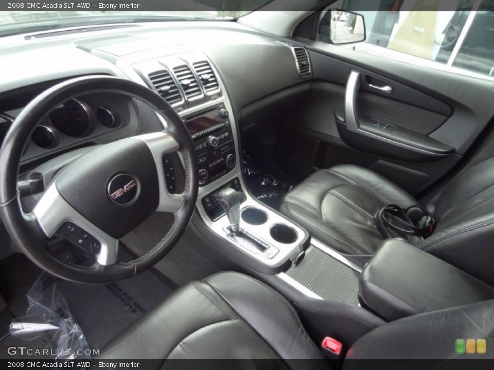 Ebony Interior Prime Interior for the 2008 GMC Acadia SLT AWD #77585625