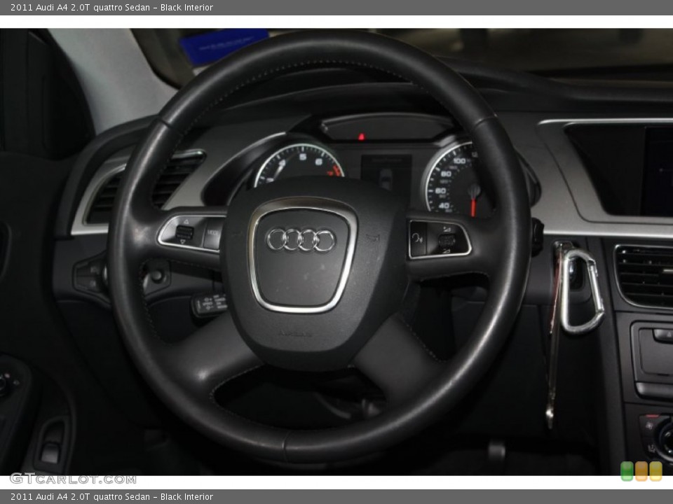 Black Interior Steering Wheel for the 2011 Audi A4 2.0T quattro Sedan #77586012