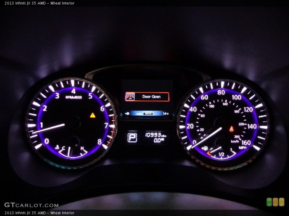 Wheat Interior Gauges for the 2013 Infiniti JX 35 AWD #77586186