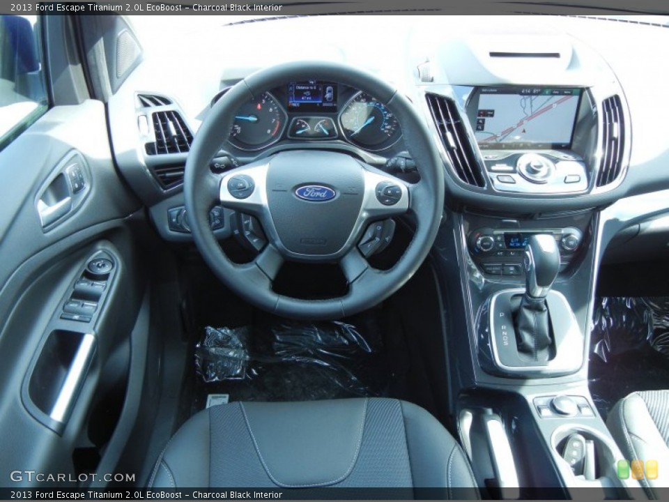 Charcoal Black Interior Dashboard for the 2013 Ford Escape Titanium 2.0L EcoBoost #77586381