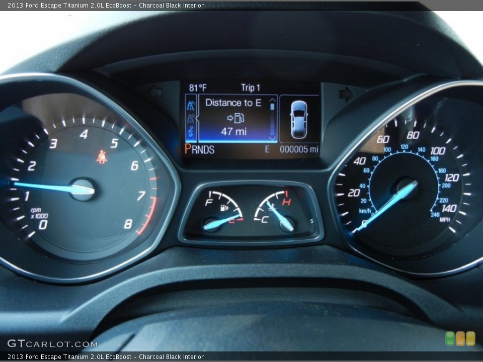 Charcoal Black Interior Gauges for the 2013 Ford Escape Titanium 2.0L EcoBoost #77586393