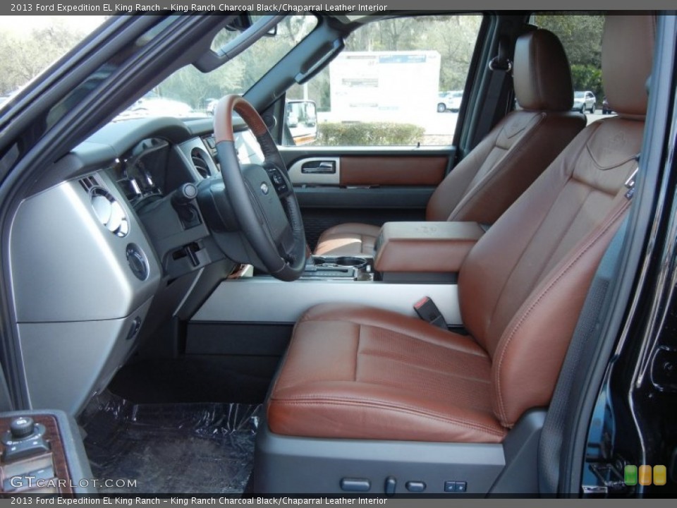 King Ranch Charcoal Black/Chaparral Leather Interior Front Seat for the 2013 Ford Expedition EL King Ranch #77587239