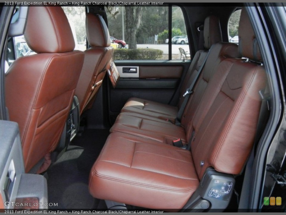 King Ranch Charcoal Black/Chaparral Leather Interior Rear Seat for the 2013 Ford Expedition EL King Ranch #77587263
