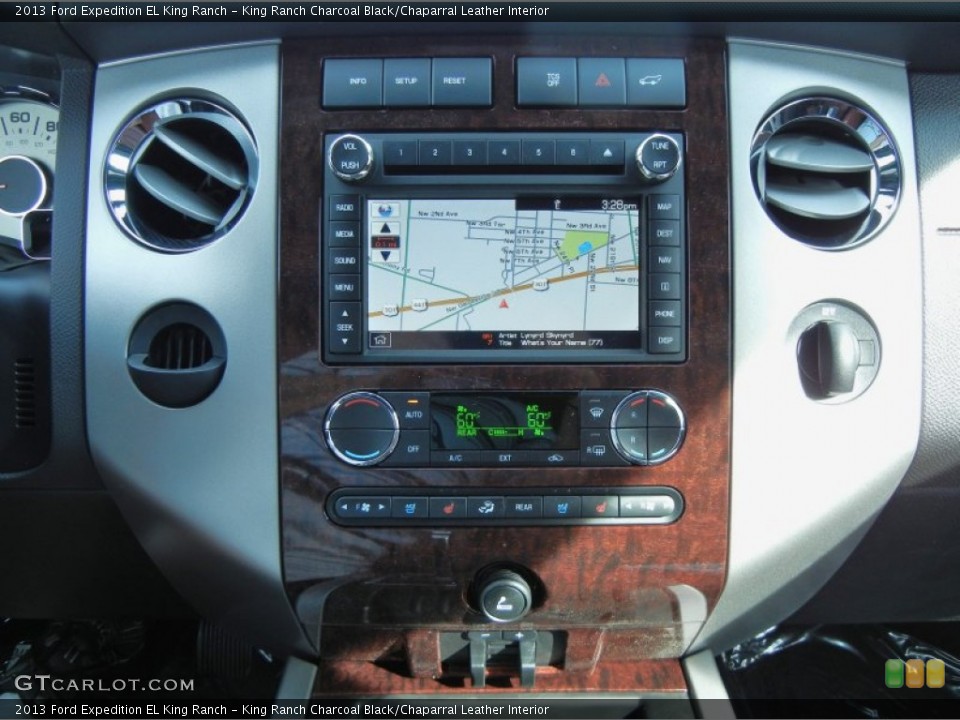 King Ranch Charcoal Black/Chaparral Leather Interior Controls for the 2013 Ford Expedition EL King Ranch #77587376