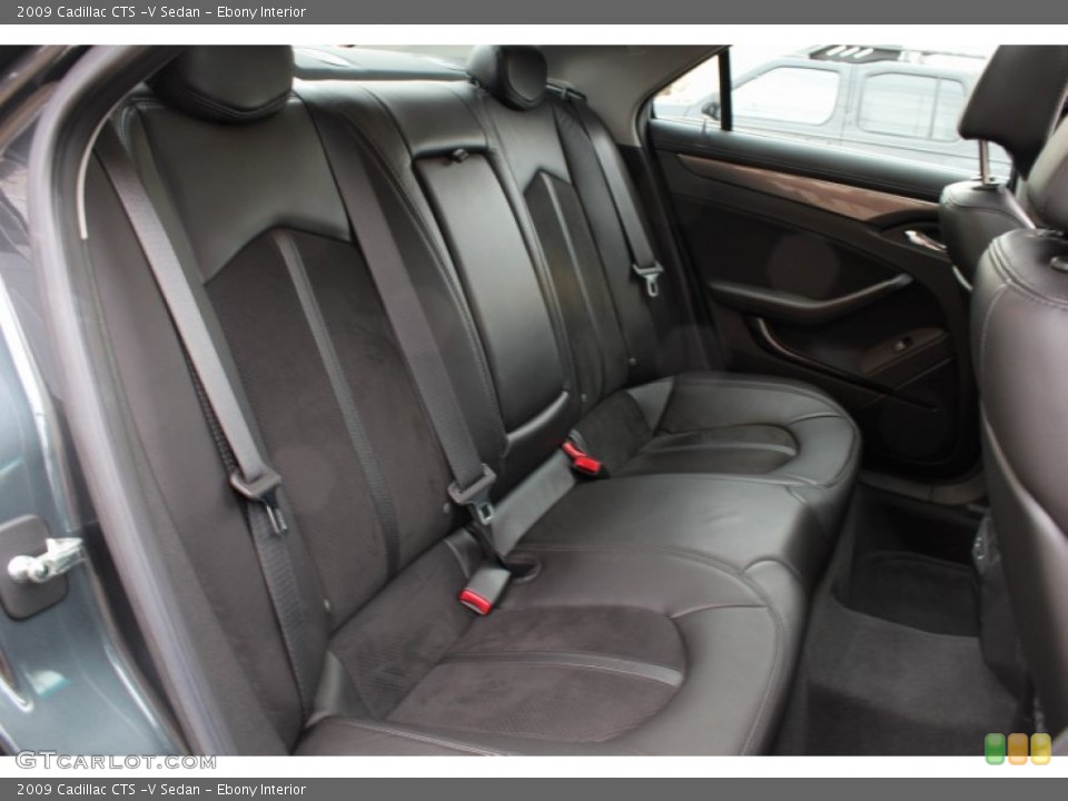 Ebony Interior Rear Seat for the 2009 Cadillac CTS -V Sedan #77587496
