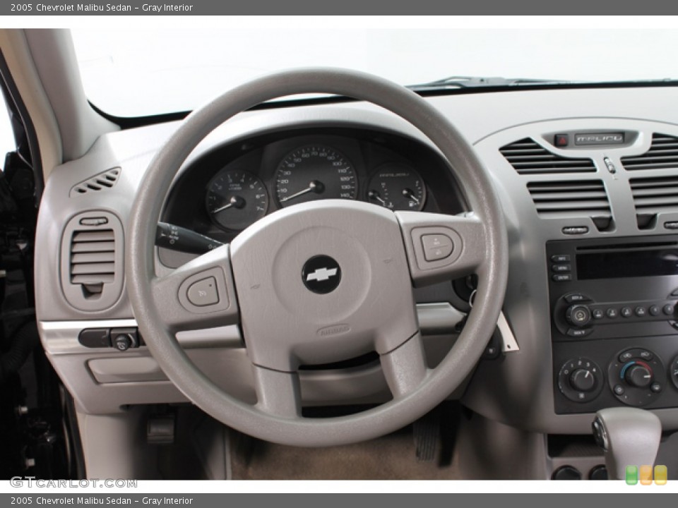 Gray Interior Steering Wheel for the 2005 Chevrolet Malibu Sedan #77587695