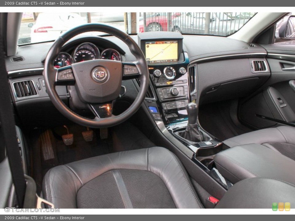 Ebony Interior Prime Interior for the 2009 Cadillac CTS -V Sedan #77587794