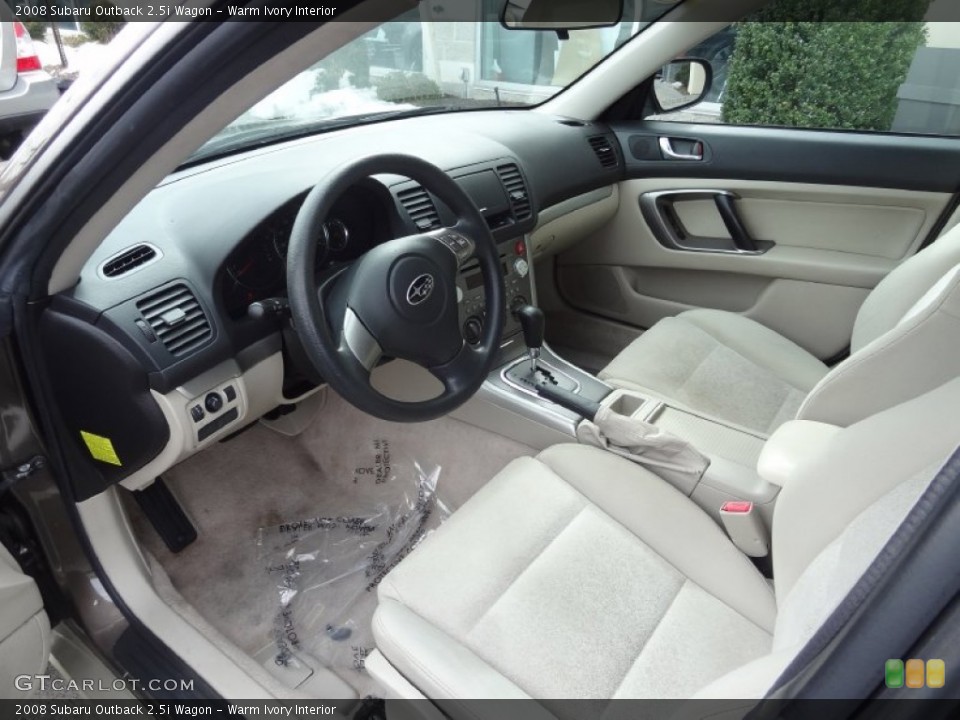 Warm Ivory Interior Prime Interior for the 2008 Subaru Outback 2.5i Wagon #77587984