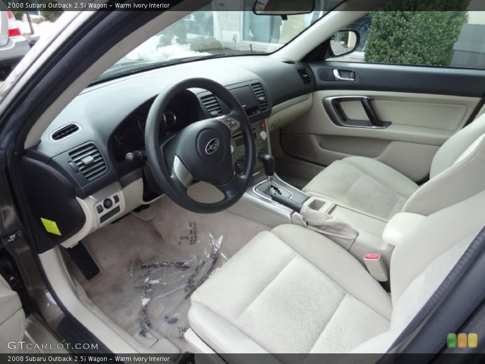 Warm Ivory 2008 Subaru Outback Interiors