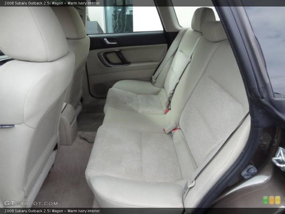 Warm Ivory Interior Rear Seat for the 2008 Subaru Outback 2.5i Wagon #77588031
