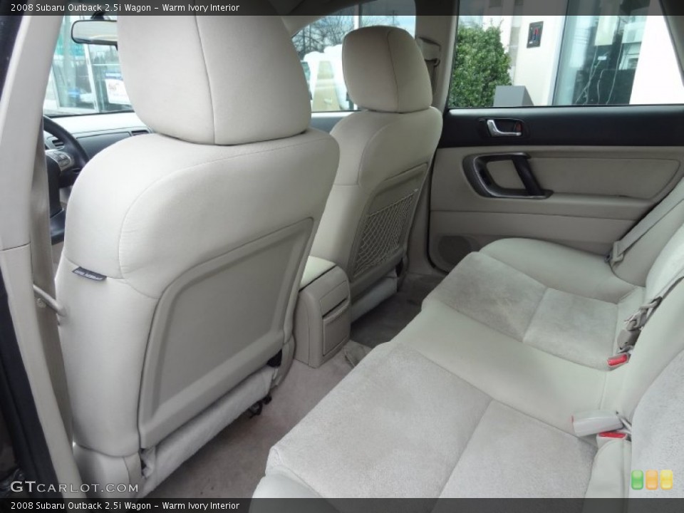 Warm Ivory Interior Rear Seat for the 2008 Subaru Outback 2.5i Wagon #77588053