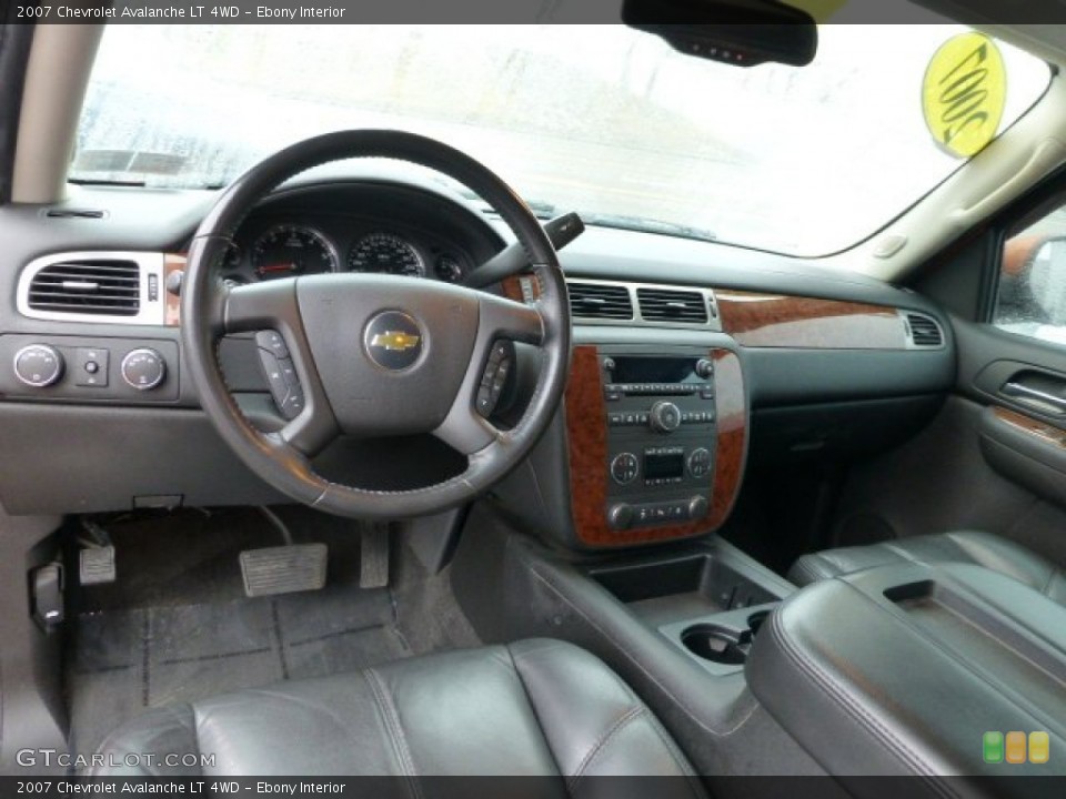 Ebony Interior Prime Interior for the 2007 Chevrolet Avalanche LT 4WD #77588308