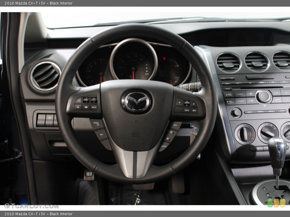 Black Interior Steering Wheel for the 2010 Mazda CX-7 i SV #77588685