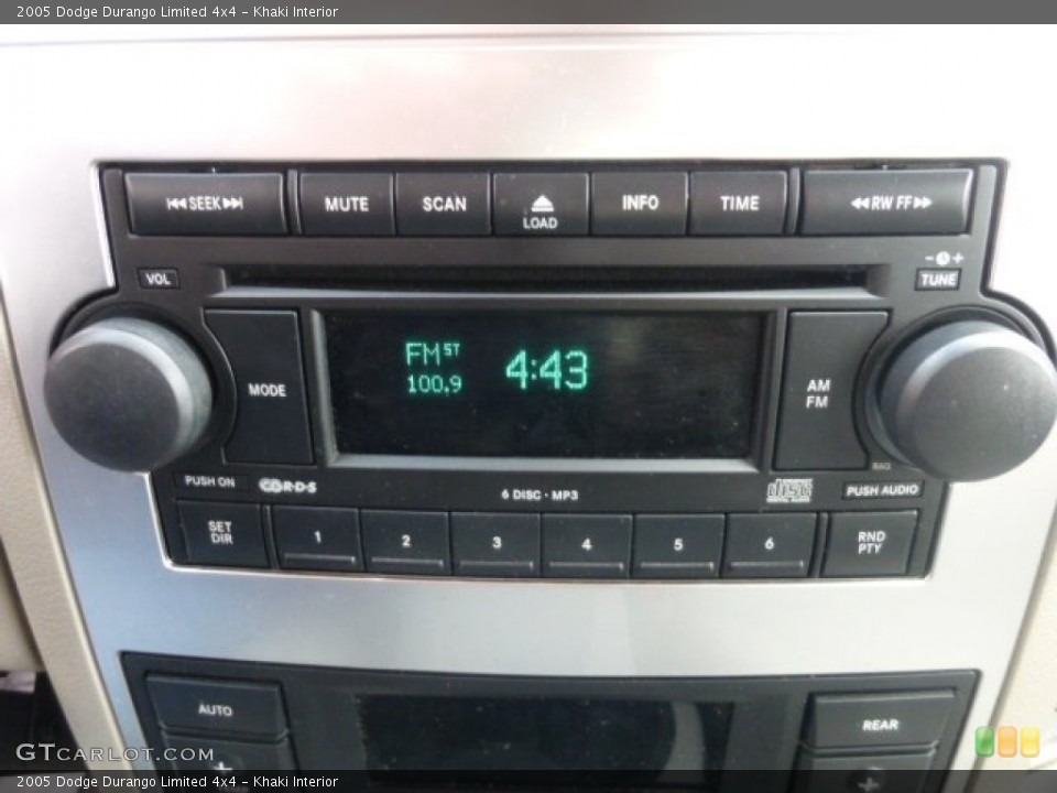 Khaki Interior Audio System for the 2005 Dodge Durango Limited 4x4 #77589378