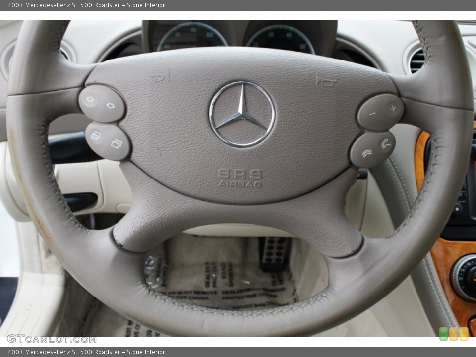 Stone Interior Steering Wheel for the 2003 Mercedes-Benz SL 500 Roadster #77589531