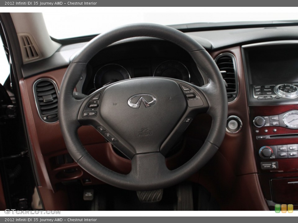 Chestnut Interior Steering Wheel for the 2012 Infiniti EX 35 Journey AWD #77589693
