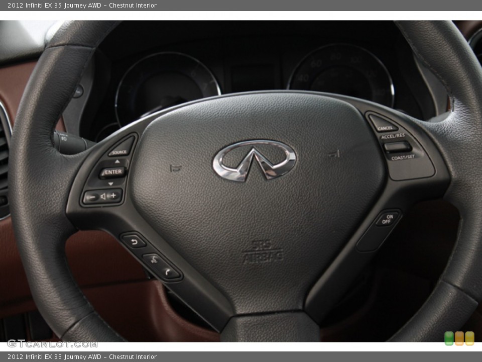 Chestnut Interior Controls for the 2012 Infiniti EX 35 Journey AWD #77589731