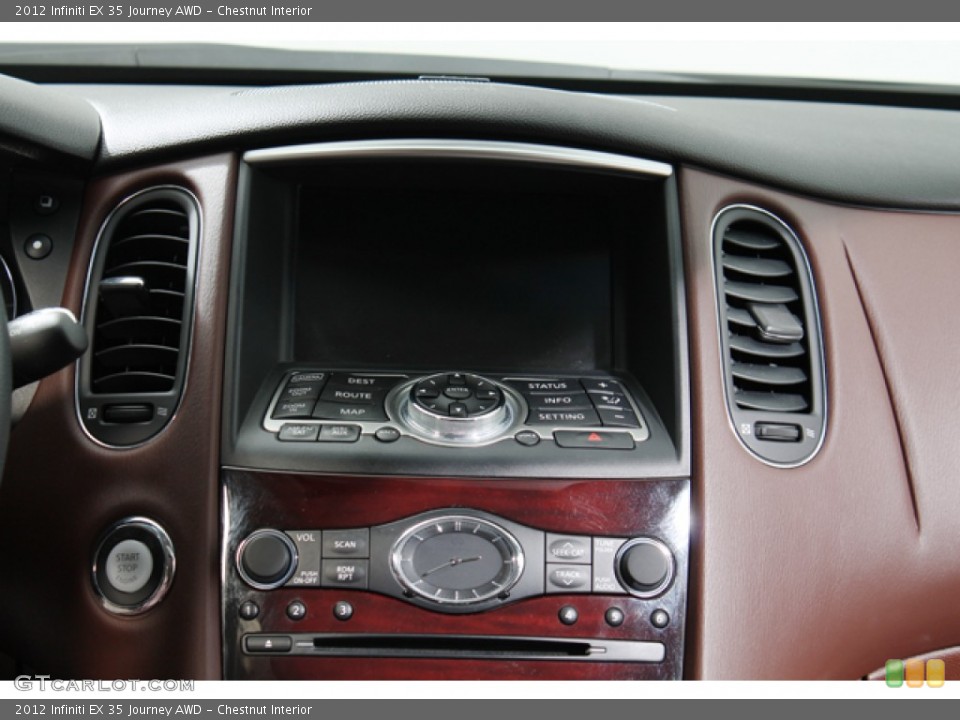 Chestnut Interior Controls for the 2012 Infiniti EX 35 Journey AWD #77589810