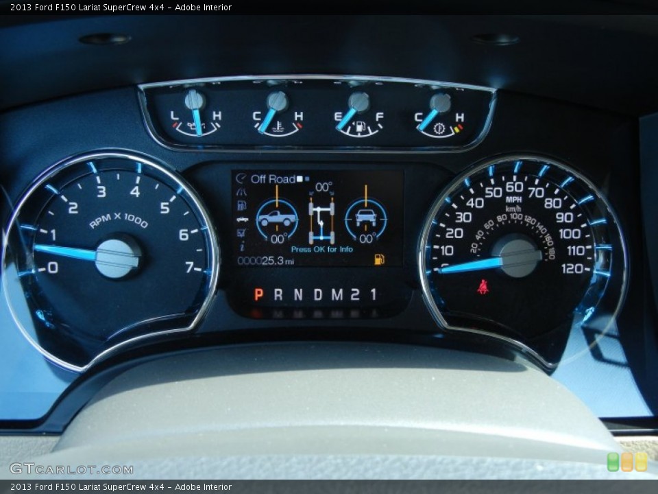Adobe Interior Gauges for the 2013 Ford F150 Lariat SuperCrew 4x4 #77589834