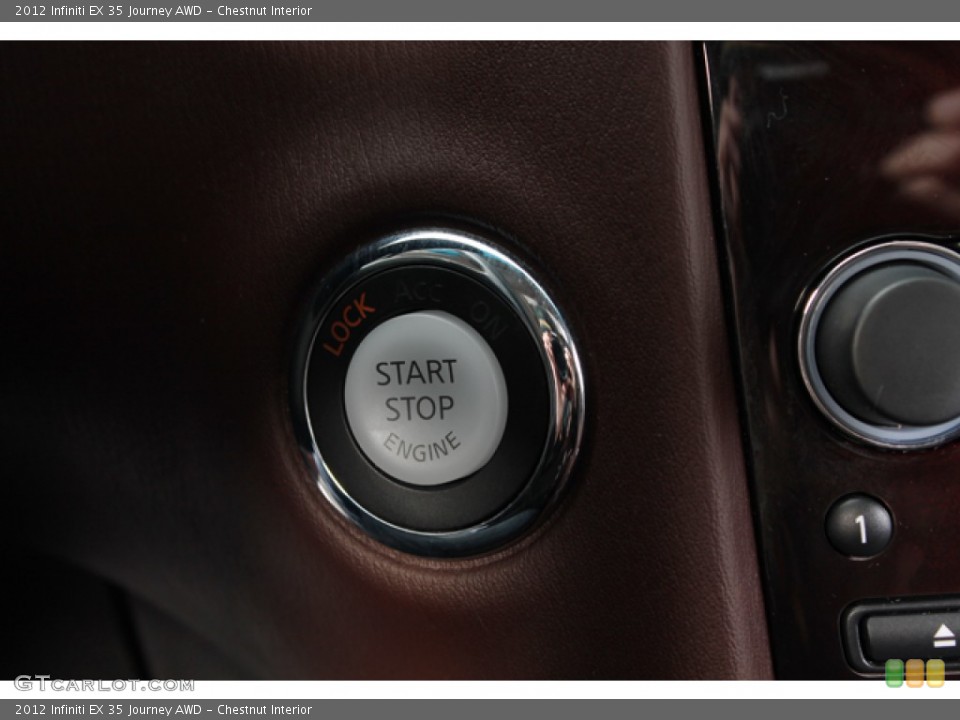 Chestnut Interior Controls for the 2012 Infiniti EX 35 Journey AWD #77590176