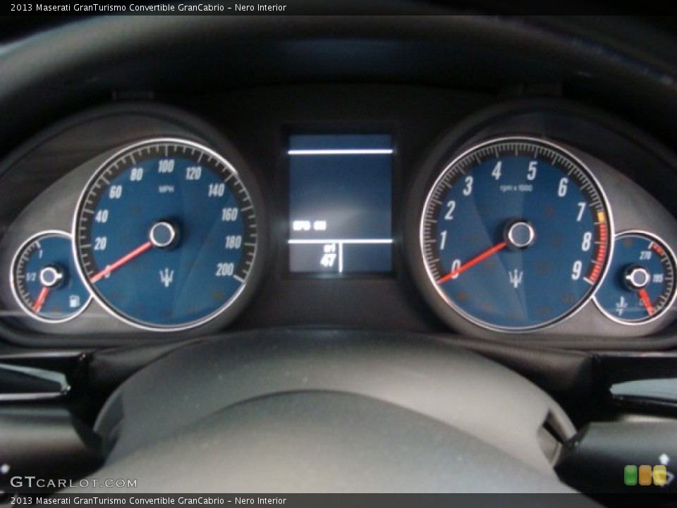 Nero Interior Gauges for the 2013 Maserati GranTurismo Convertible GranCabrio #77590190