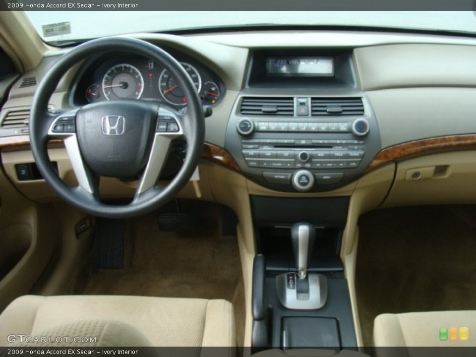 Ivory Interior Dashboard for the 2009 Honda Accord EX Sedan #77590305
