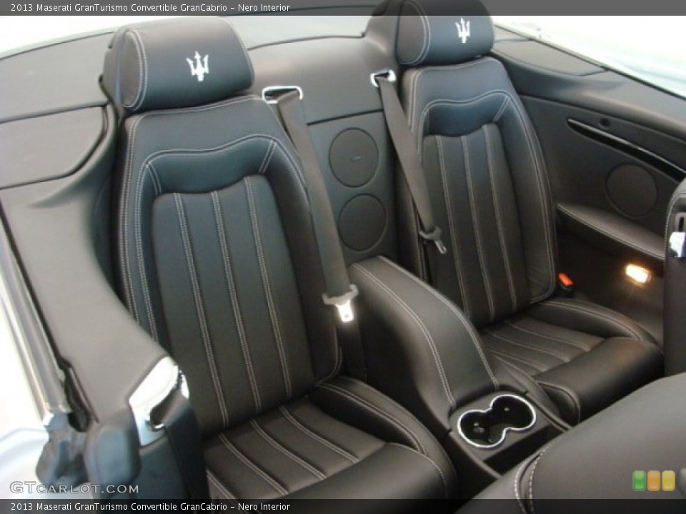 Nero Interior Rear Seat for the 2013 Maserati GranTurismo Convertible GranCabrio #77590316