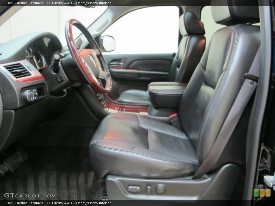 Ebony/Ebony Interior Front Seat for the 2009 Cadillac Escalade EXT Luxury AWD #77590334