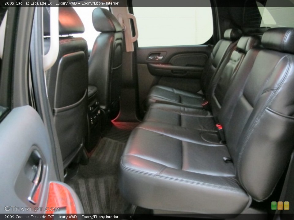 Ebony/Ebony Interior Rear Seat for the 2009 Cadillac Escalade EXT Luxury AWD #77590389