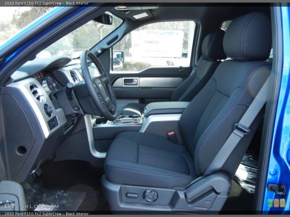 Black Interior Front Seat for the 2013 Ford F150 FX2 SuperCrew #77590407