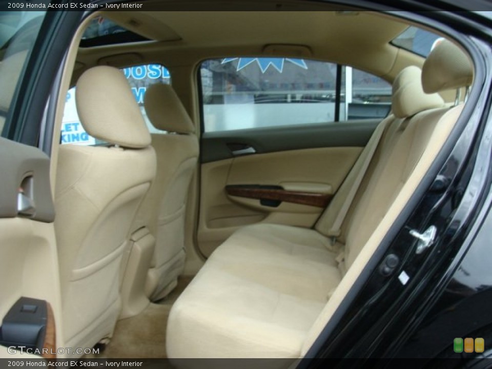 Ivory Interior Rear Seat for the 2009 Honda Accord EX Sedan #77590414