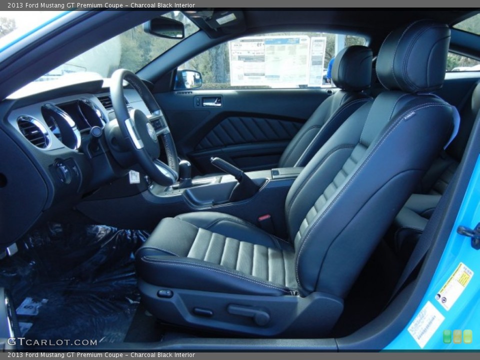 Charcoal Black Interior Front Seat for the 2013 Ford Mustang GT Premium Coupe #77591070