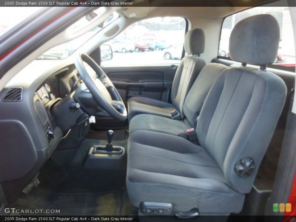 Dark Slate Gray Interior Front Seat for the 2005 Dodge Ram 1500 SLT Regular Cab 4x4 #77591292