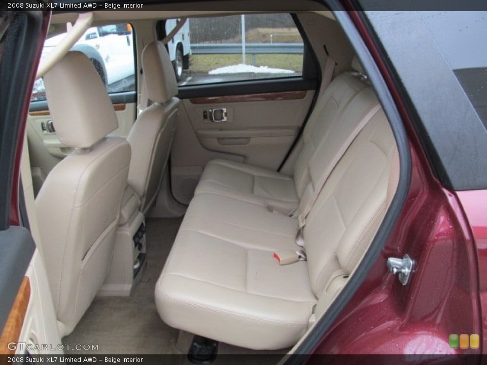 Beige Interior Rear Seat for the 2008 Suzuki XL7 Limited AWD #77591451