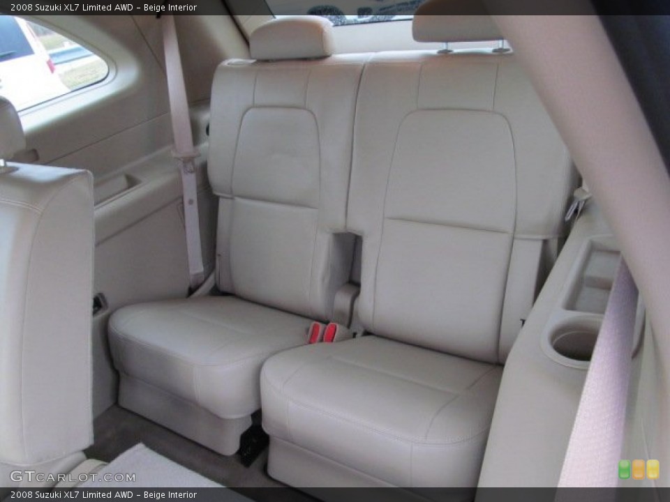 Beige Interior Rear Seat for the 2008 Suzuki XL7 Limited AWD #77591472