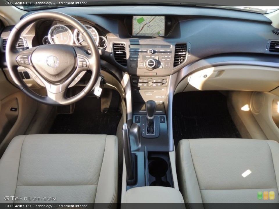 Parchment Interior Dashboard for the 2013 Acura TSX Technology #77592050