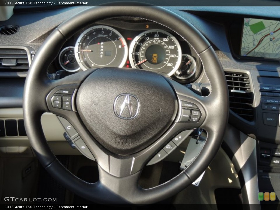 Parchment Interior Steering Wheel for the 2013 Acura TSX Technology #77592075