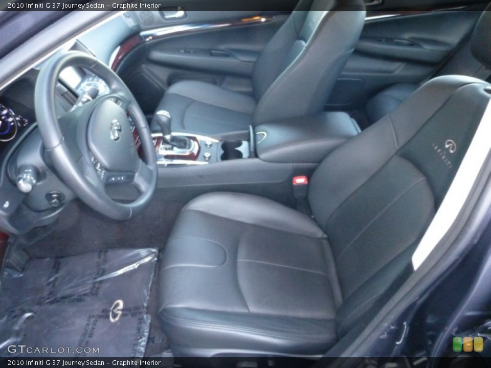 Graphite Interior Front Seat for the 2010 Infiniti G 37 Journey Sedan #77592393