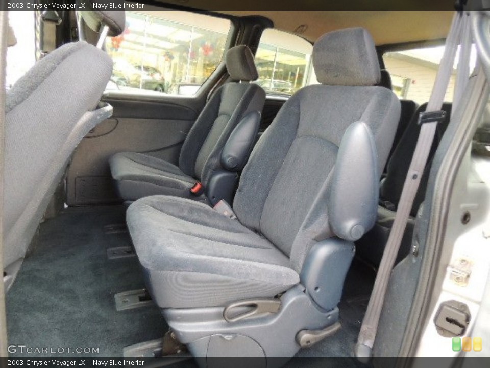 Navy Blue Interior Rear Seat for the 2003 Chrysler Voyager LX #77592552