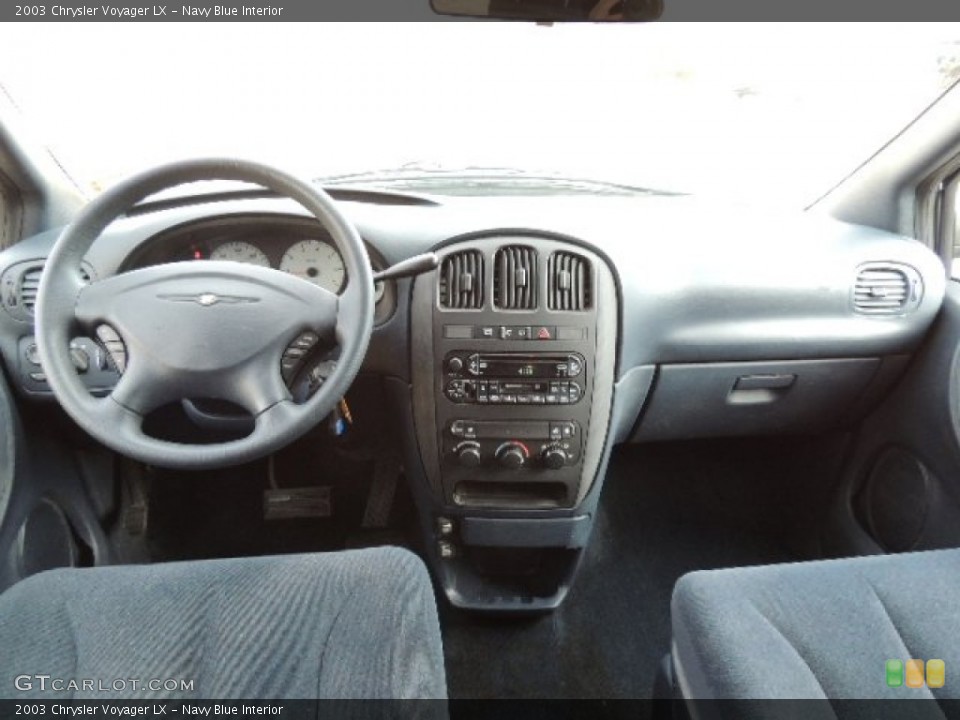 Navy Blue Interior Dashboard for the 2003 Chrysler Voyager LX #77592576