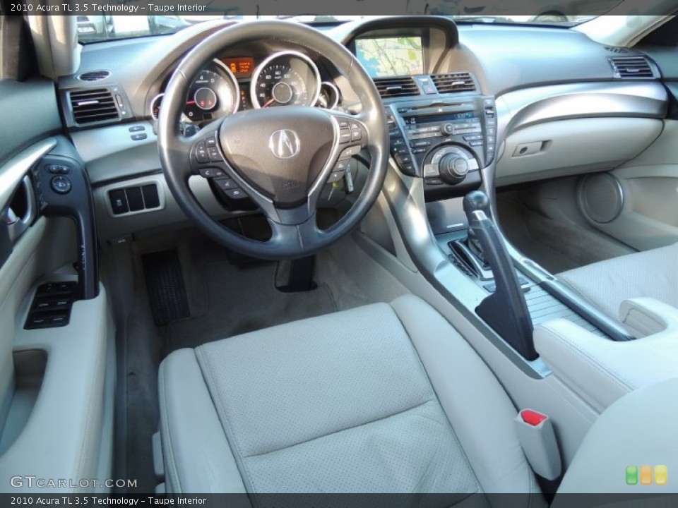 Taupe Interior Prime Interior for the 2010 Acura TL 3.5 Technology #77592837