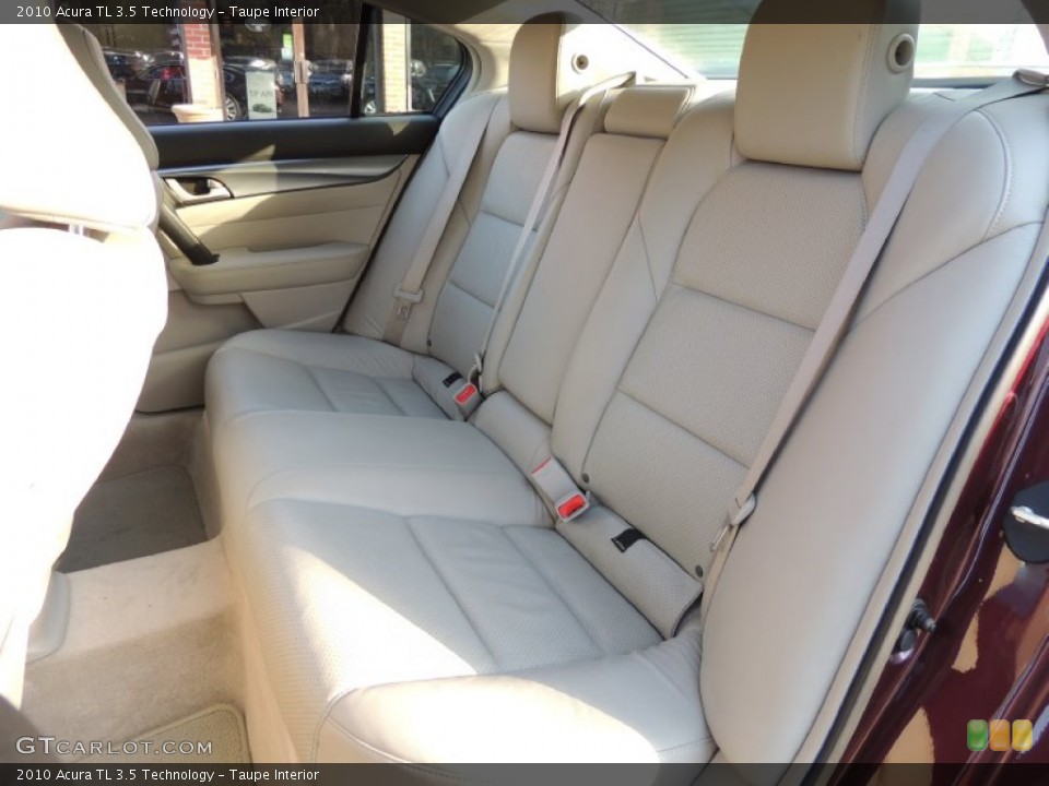 Taupe Interior Rear Seat for the 2010 Acura TL 3.5 Technology #77592900