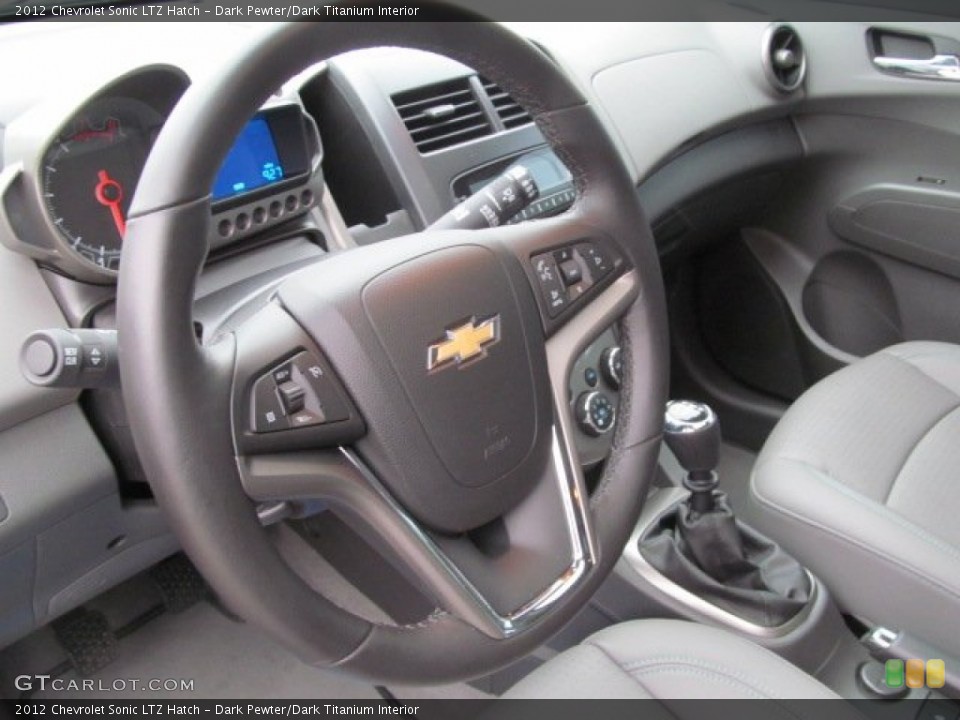 Dark Pewter/Dark Titanium Interior Steering Wheel for the 2012 Chevrolet Sonic LTZ Hatch #77592954