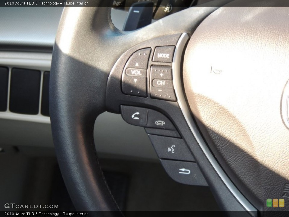 Taupe Interior Controls for the 2010 Acura TL 3.5 Technology #77592972