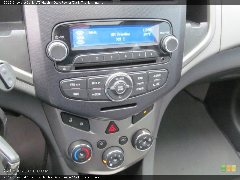 Dark Pewter/Dark Titanium Interior Controls for the 2012 Chevrolet Sonic LTZ Hatch #77593059