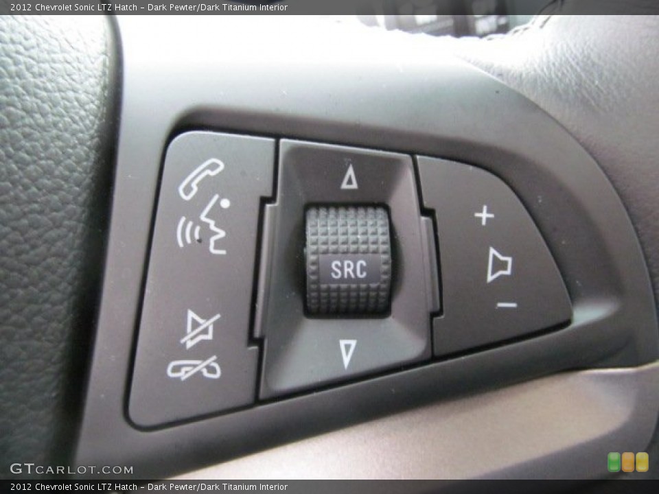 Dark Pewter/Dark Titanium Interior Controls for the 2012 Chevrolet Sonic LTZ Hatch #77593095