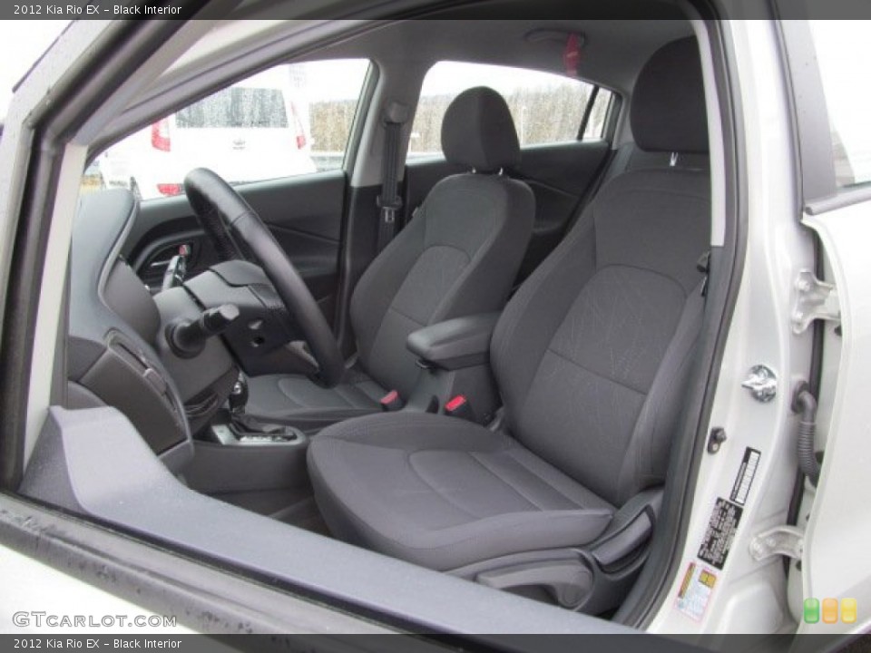 Black Interior Front Seat for the 2012 Kia Rio EX #77593494